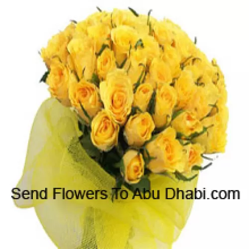 Bunch Of 36 Yellow Roses With Seasonal Fillers