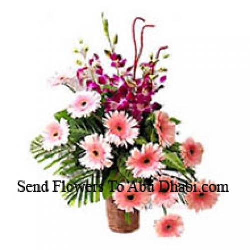 Sensationelle Gerberas mit Orchideen